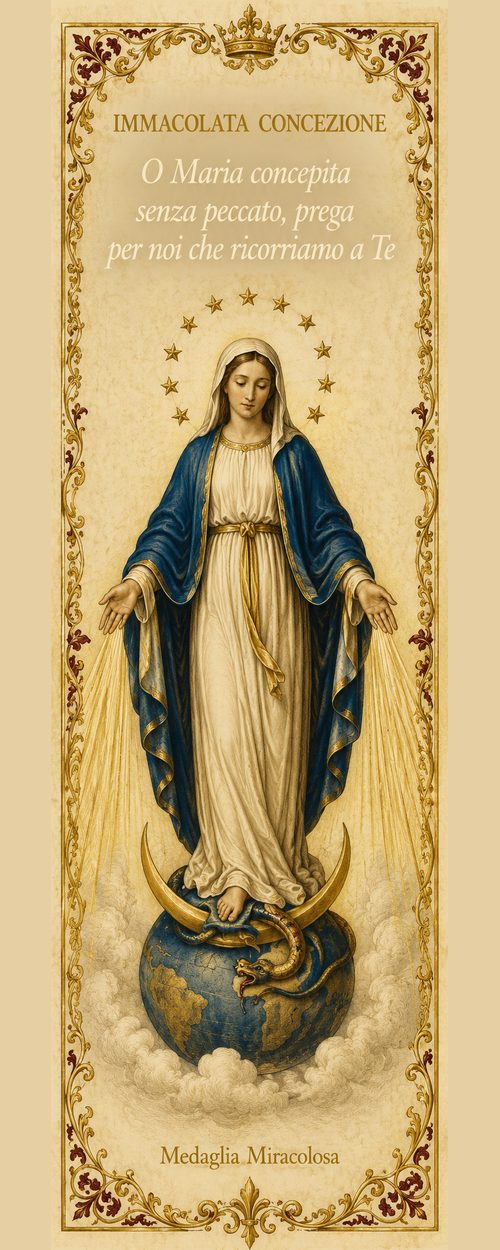 Segnalibro cattolico illustrato