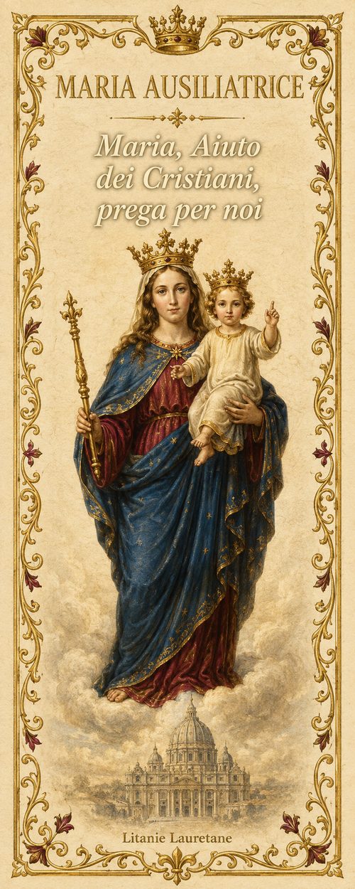 Segnalibro cattolico illustrato