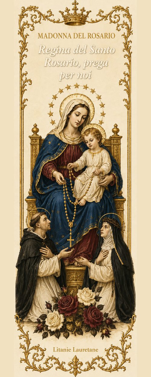 Segnalibro cattolico illustrato