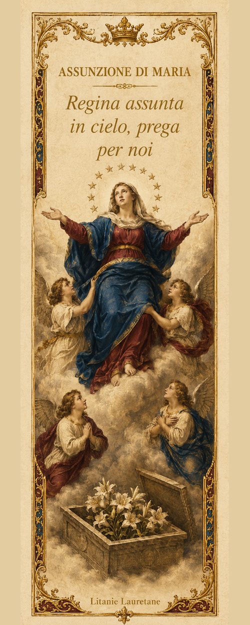 Segnalibro cattolico illustrato