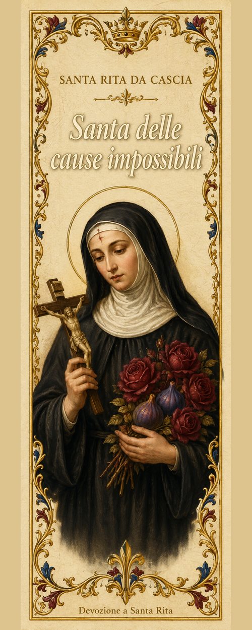 Segnalibro cattolico illustrato
