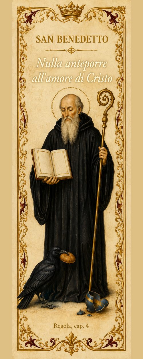 Segnalibro cattolico illustrato