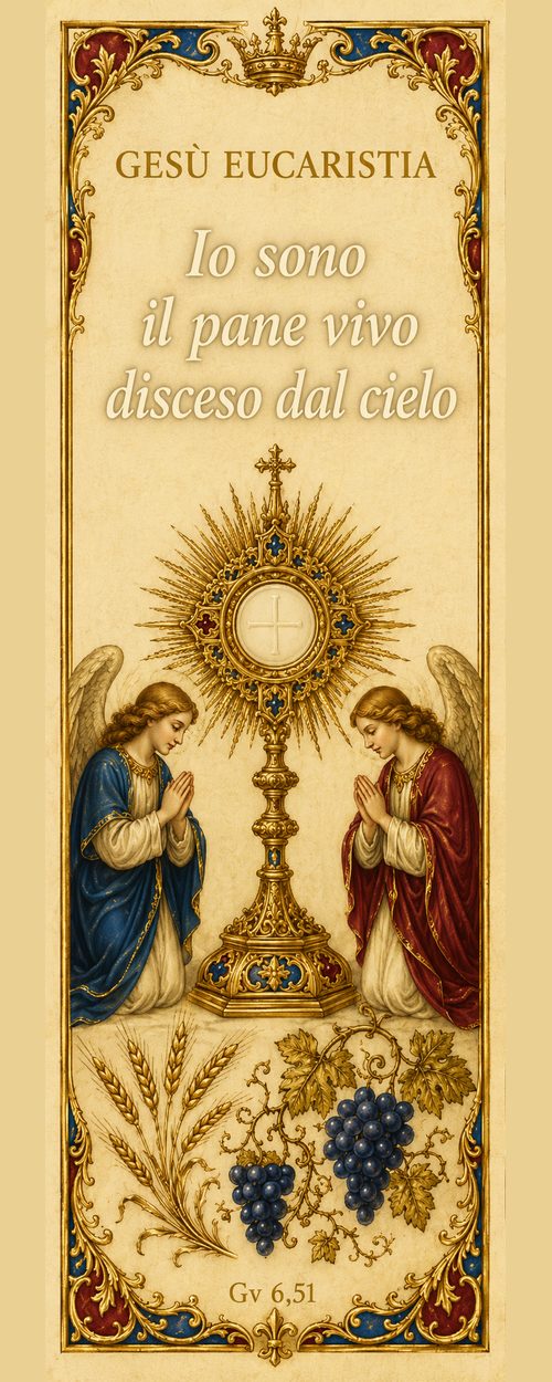 Segnalibro cattolico illustrato