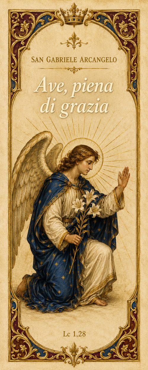 Segnalibro cattolico illustrato